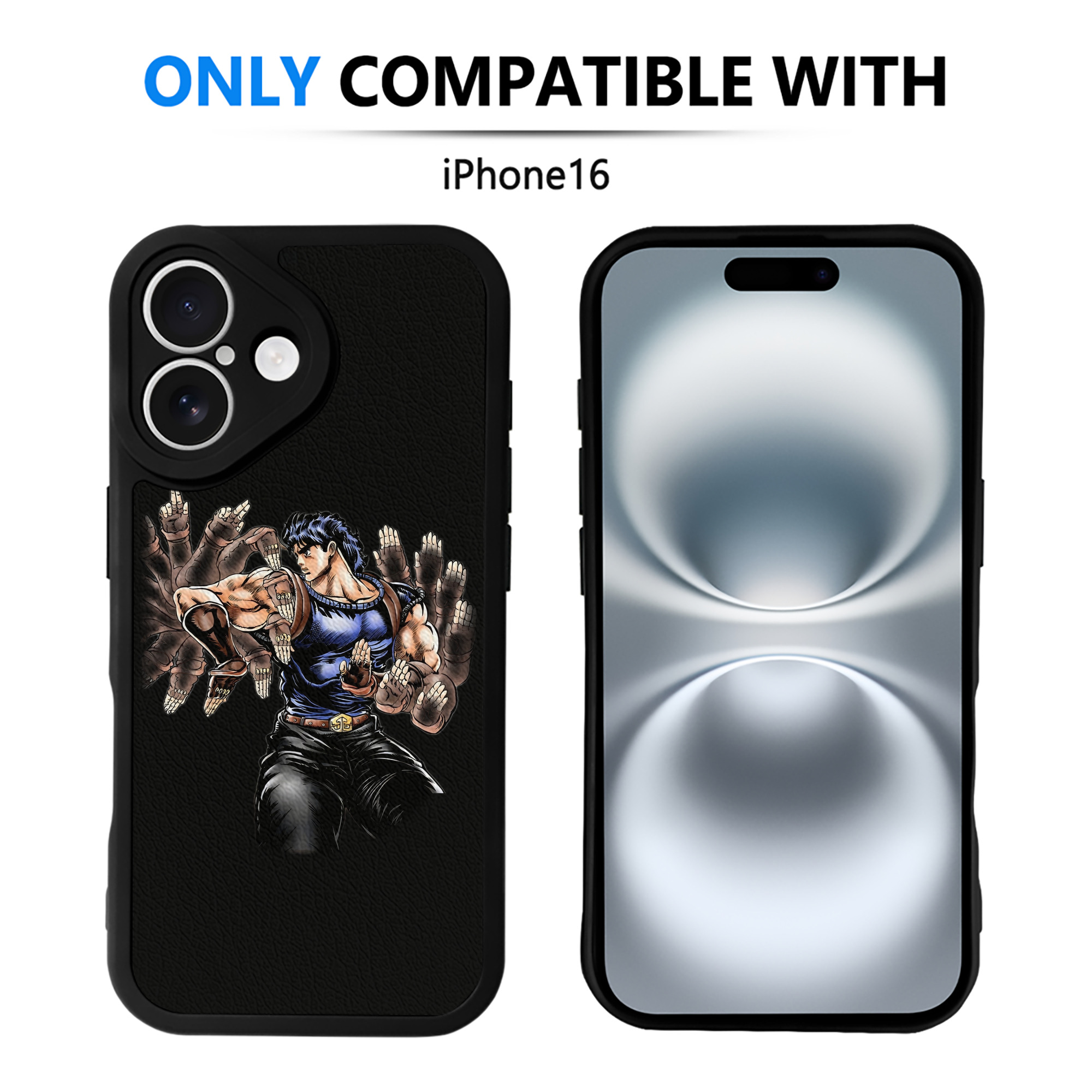 （画像用） ジョジョの奇妙な冒険 /ジョナサン?ジョースター JoJo's Bizarre Adventure Jonathan Joestar 【iPhone 16シリーズ対応】シリコンスマホケース（レザー調） 材質：シリコン